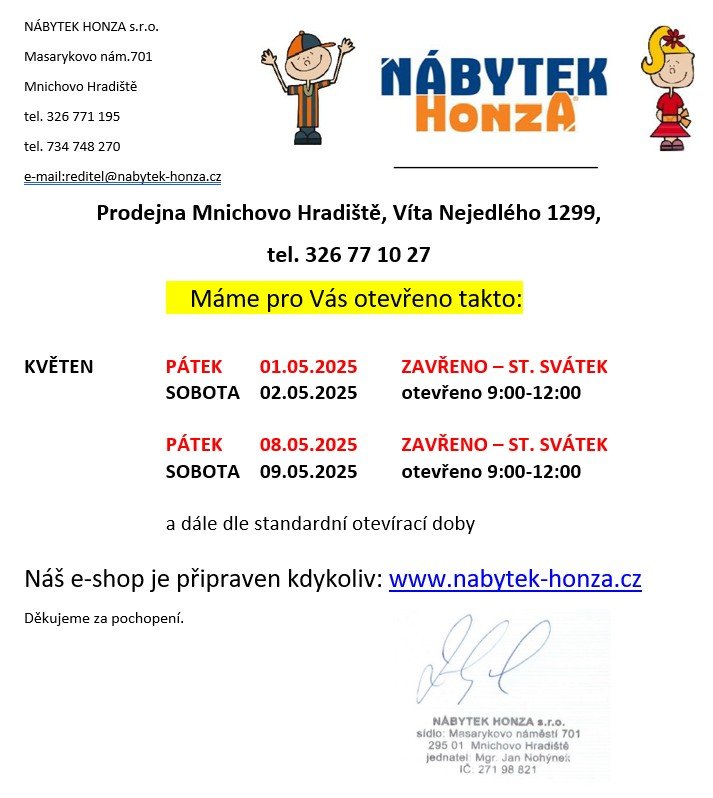       
          Květen 2026 otevírací doba a svátky
      